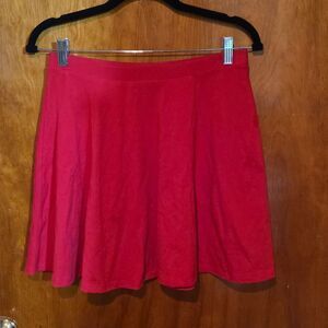Forever 21 Vibrant Red Skater Skirt (JUNIORS)
